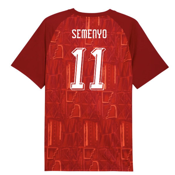 2026-2027 Ghana Warm Up Jersey (Dark Crimson) (Semenyo 11)-SoccerKits Hub | Buy Soccer Jerseys Online